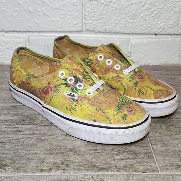 Vans x Vincent Van Gogh Authentic in Sunflowers & True White - Picture 1 of 9